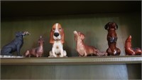 Contents of Shelf - Dog Figurines