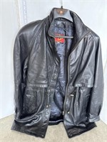 Black leather coat - sharp fashions