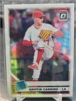 Griffin Canning 2019 Donruss Optic Rookie Rated RC