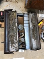 Metal Toolbox with Nails