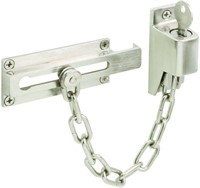 Prime-Line U 11093 Keyed Diecast Chain Door Guard,