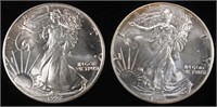 1992 & 1993 AMERICAN SILVER EAGLES