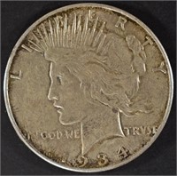 1934-D PEACE DOLLAR XF