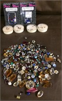 Glass stones &  sets - various colors & shapes
