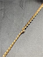 10KT Gold Necklace Small Kink 1.36 Grams