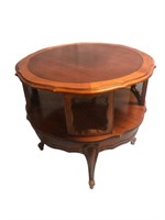 Walnut & Cherry French provincial occasional table