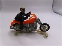 70s RRRumbler Orange Toy Motorcycle & Rider
