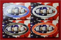 (4) 2001 Quarters Sets