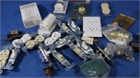 Electrical Lot-Sockets, Plug End, Switches,