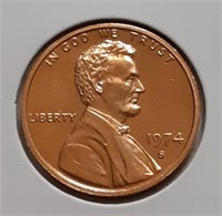 PROOF LINCOLN CENT- 1974-S