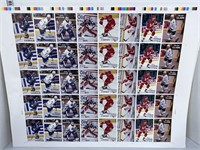 Hockey card sheet poster