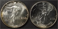 1988 & 1990 AMERICAN SILVER EAGLE