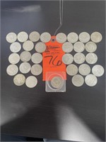 (31) 1967-1968 Kennedy Half Dollars