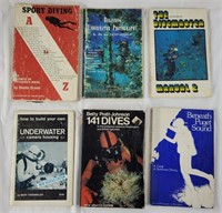 Lot of 6 diving books