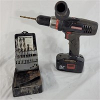 Craftsman 19.2 volt drill and incomplete bit set