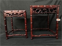 Carved wood stand