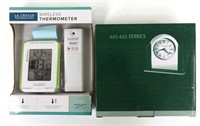 Wireless Thermometer, Desk Clock
