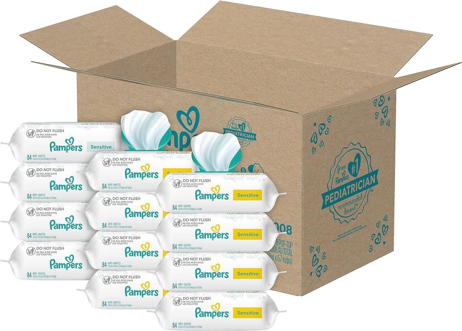 Pampers Sensitive Baby Wipes  Water Based  Hypoall