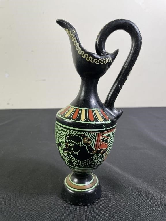Handmade Greek Pottery Vase - Signed No. 217B