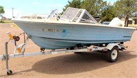 Angler Boat with 1983 Shore-Land'r Trailer