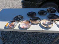 Lot of 9 Decorative Norman Rockwell Plates