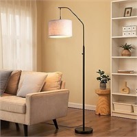 DEWENWILS Black Dimmable Arched Floor Lamp, Steple