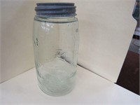 Mason's Quart Nov 30, 1858 Fruit Jar with Cross