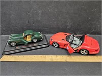 Viper 1/16 Scale & Jaguar 1/24 Sc Die Cast Cars