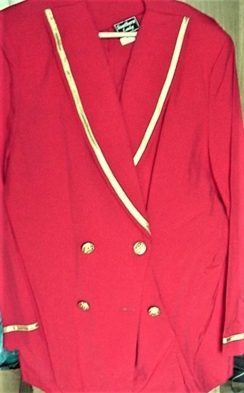 Southern Lady Red & Gold Jacket 9/10 NWOT