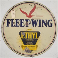 "Fleet Wing" Double-Sided Porcelain Sign