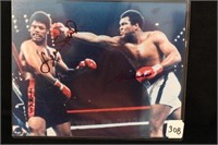 Autographed  Leon Spinks & Mohammed Ali Fight