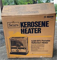 Sears Kerosene Heater in box, 9,300 BTU portable