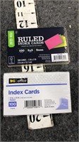 index cards