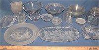 LOT - VINTAGE GLASSWARE