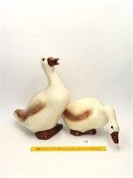 Pair of Large Ceramic Ducks - the Largest is 14