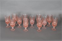 Fostoria Heritage Pink Water Goblets