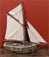 Small Wooden Sail Boat Model