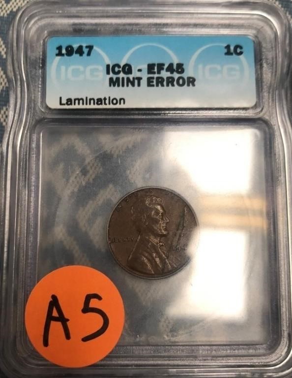 246 - 1947 MINT ERROR $.01 COIN (A5)