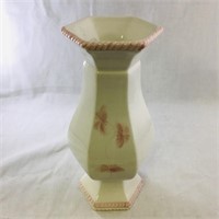 Vintage Ceramic Flower Vase (10" Tall)