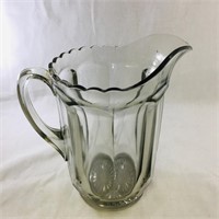 Vintage Glass Juice Pitcher (8 1/2" Tall)