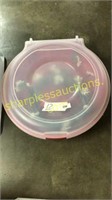 Wreath plastic container with flowers