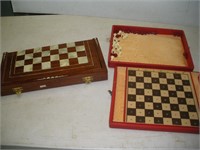 Mother of Pearl Inlay and Travel Chest Boards