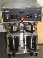 BUNN DUAL COMMERCIAL COFFEE MAKER WITH SERVING