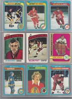 LOT OF 9 VARIOUS 1970s HOCKEY CARDS W/WORSLEY