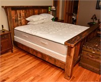Barn board king size bed - Heavy!!