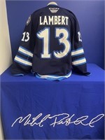 Authentic Lambert Autographed Moose Jersey