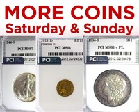 SATURDAY & SUNDAY AUCTIONS - EVEN MORE COINS