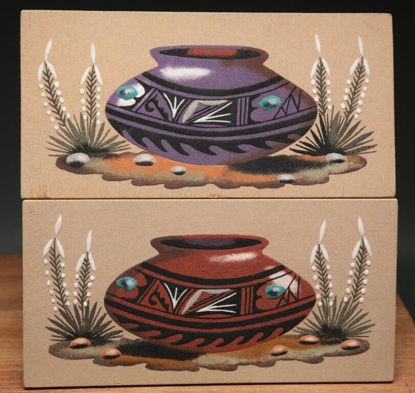 Navajo Style Sand Paintings (2)