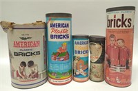 Lot of Mostly Vintage American Platic Bricks Parts