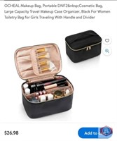 New 27 pcs; OCHEAL Makeup Bag, Portable